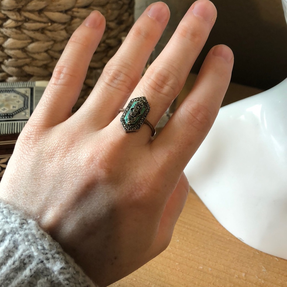 Art Deco Sterling Silver Ring